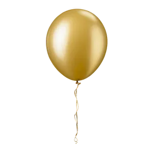 Bright Gold Balloon PNG 82