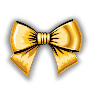 Bright Gold Bow Png Bcj PNG image