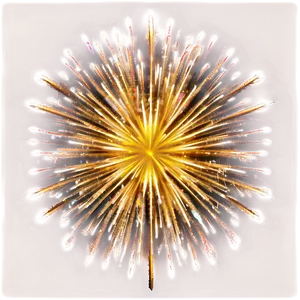 Bright Gold Fireworks Show Png 7 PNG image