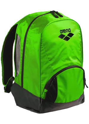 Bright Green Arena Backpack PNG