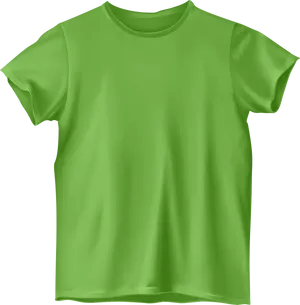 Bright Green Blank T Shirt PNG image