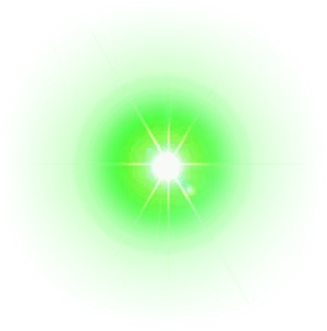 Bright Green Lens Flare Graphic PNG image