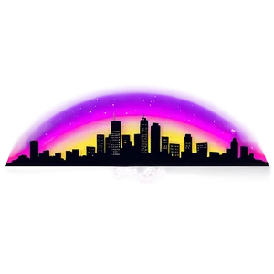 Bright Lights Skyline PNG Arg70 PNG