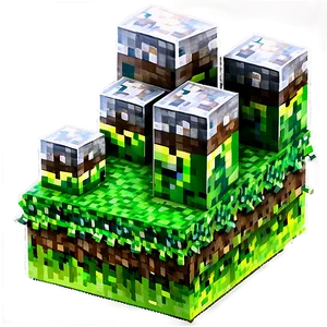 Bright Minecraft Grass Block Png Baf PNG image