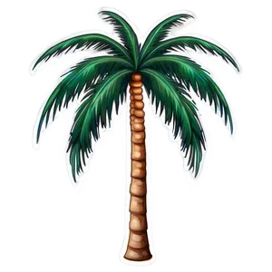 Bright Palm Tree Emoji PNG 72