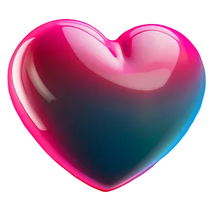 Bright Pink Heart Emoji Png 06262024 PNG image