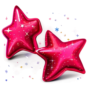 Bright Pink Stars Png 06122024 PNG image