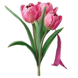 Bright Pink Tulips Png Uha PNG image