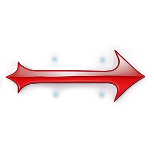 Bright Red Arrow Transparent Png 05262024 PNG image