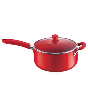 Bright Red Cooking Pot PNG 95
