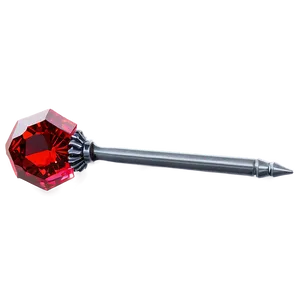 Bright Red Crystal PNG 4