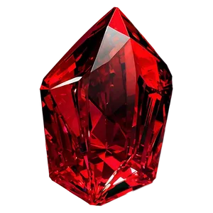 Bright Red Crystal PNG Ung
