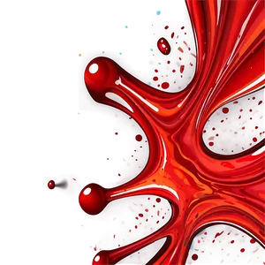 Bright Red Splash Pattern Png 06202024 PNG image