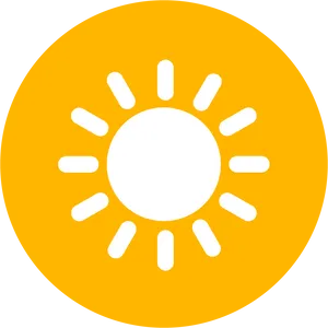 Bright Sun Icon PNG image