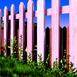 Bright White Fence Panel PNG 70
