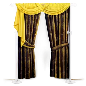 Bright Yellow Curtain Png Wyv18 PNG image