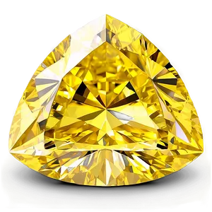 Bright Yellow Diamond Stone Png 06292024 PNG image