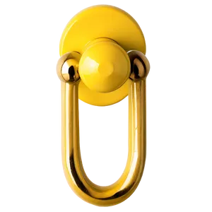 Bright Yellow Doorknob Png 06272024 PNG image