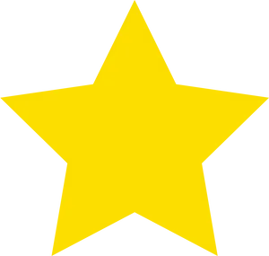 Bright Yellow Star Clipart PNG image