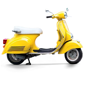 Bright Yellow Vespa Png 06252024 PNG image