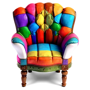 Brightly Colored Armchair PNG 5 PNG