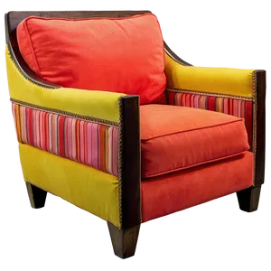 Brightly Colored Armchair PNG Ksv3 PNG