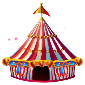 Brightly Lit Carnival Tent PNG Abv