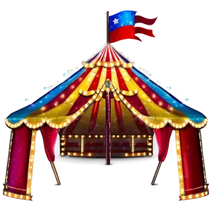 Brightly Lit Carnival Tent PNG Bmb PNG