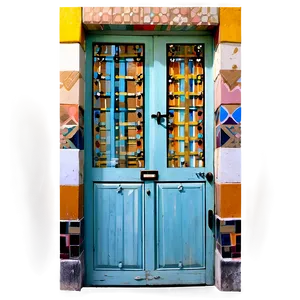Brightly Painted Door PNG 64 PNG