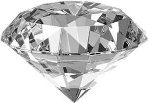 Brilliant Cut Diamond Rendering PNG image
