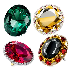 Brilliant Gems Display Png 06262024 PNG image