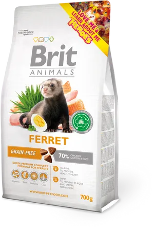 Brit Animals Ferret Food Packaging PNG