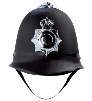 British Police Helmet Iconic Design PNG image