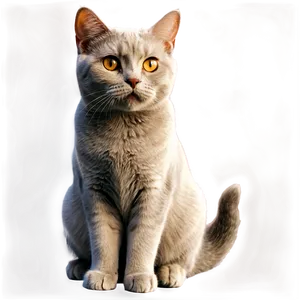 British Shorthair Cat PNG 05252024 PNG