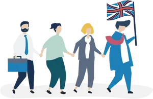 British Unity Illustration PNG image