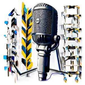 Broadcast Grade Podcast Mic Png 06202024 PNG image