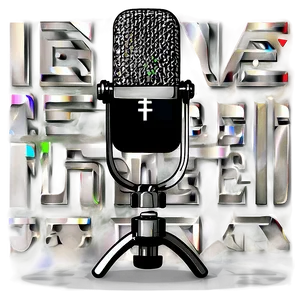Broadcast Quality Podcast Mic PNG 06122024