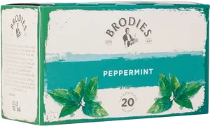 Brodies Peppermint Tea Box PNG image