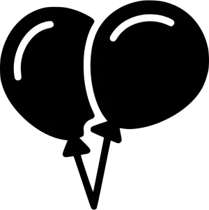 Broken Balloon Outline