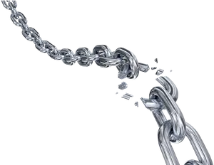 Broken Chain Link Breaking Free PNG image