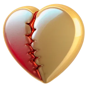 Broken Heart Emoji A PNG image