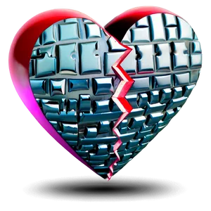 Broken Heart Emoji Design Png 81 PNG image