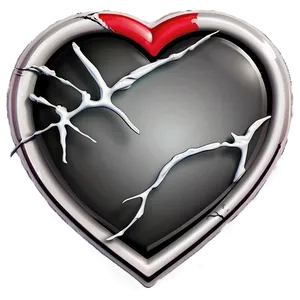 Broken Heart Graphic PNG B