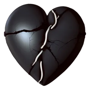 Broken Heart Grief Emoji PNG Gab