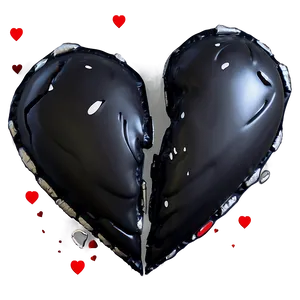 Broken Heart Sentiment Emoji PNG 06122024
