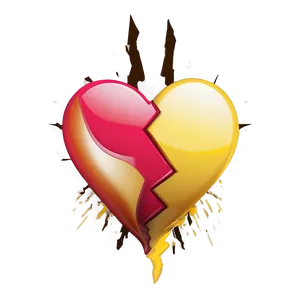 Broken Heart Symbol Emoji Png Thl PNG image