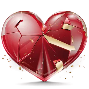 Broken Heart Vector PNG 12