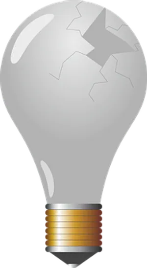 Broken Light Bulb Illustration