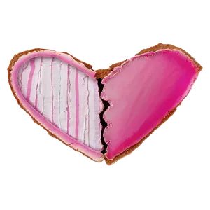 Broken Pink Heart PNG Kmx