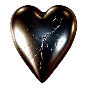 Broken Silver Heart PNG Jxb